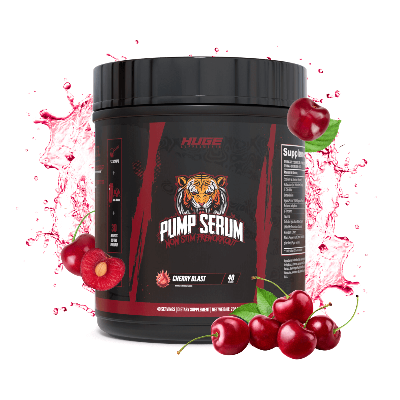 Pump Serum - Pre Workout Senza Caffeina (40 Porzioni)
