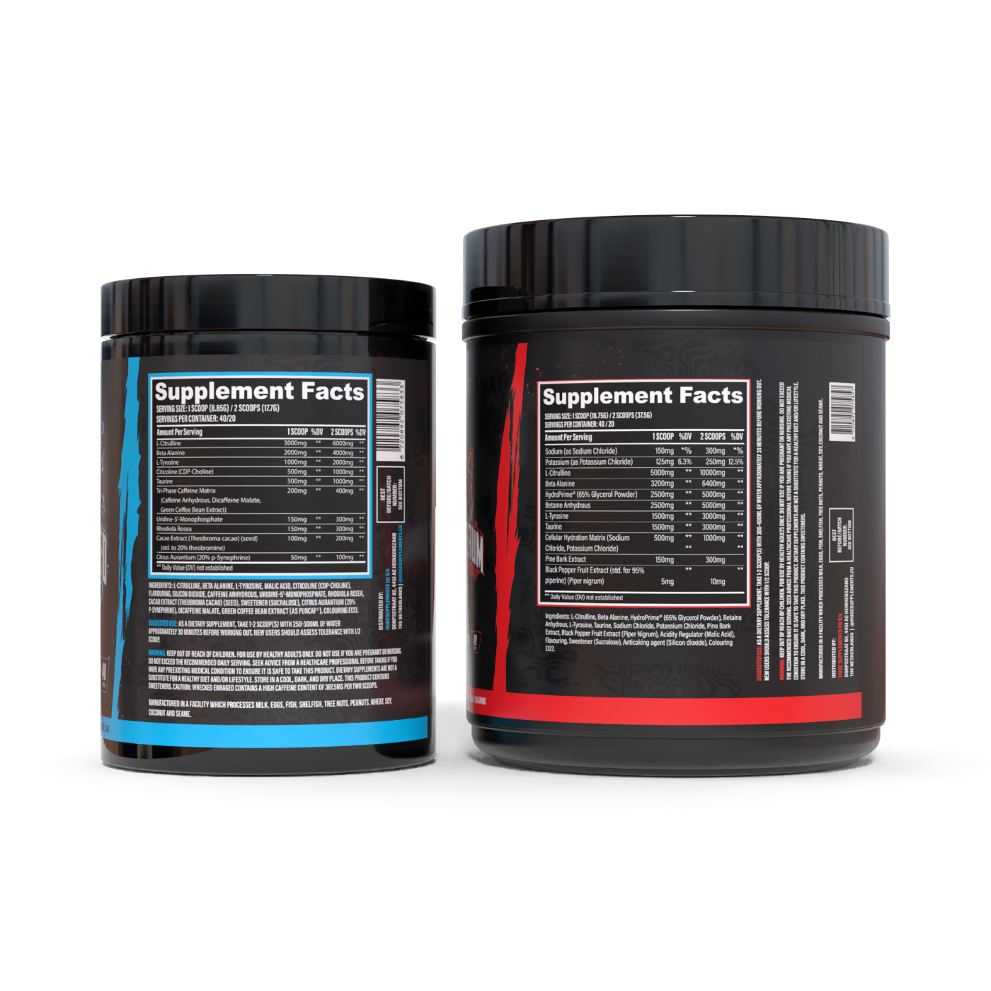 Extreme Energy Stack Ingredients