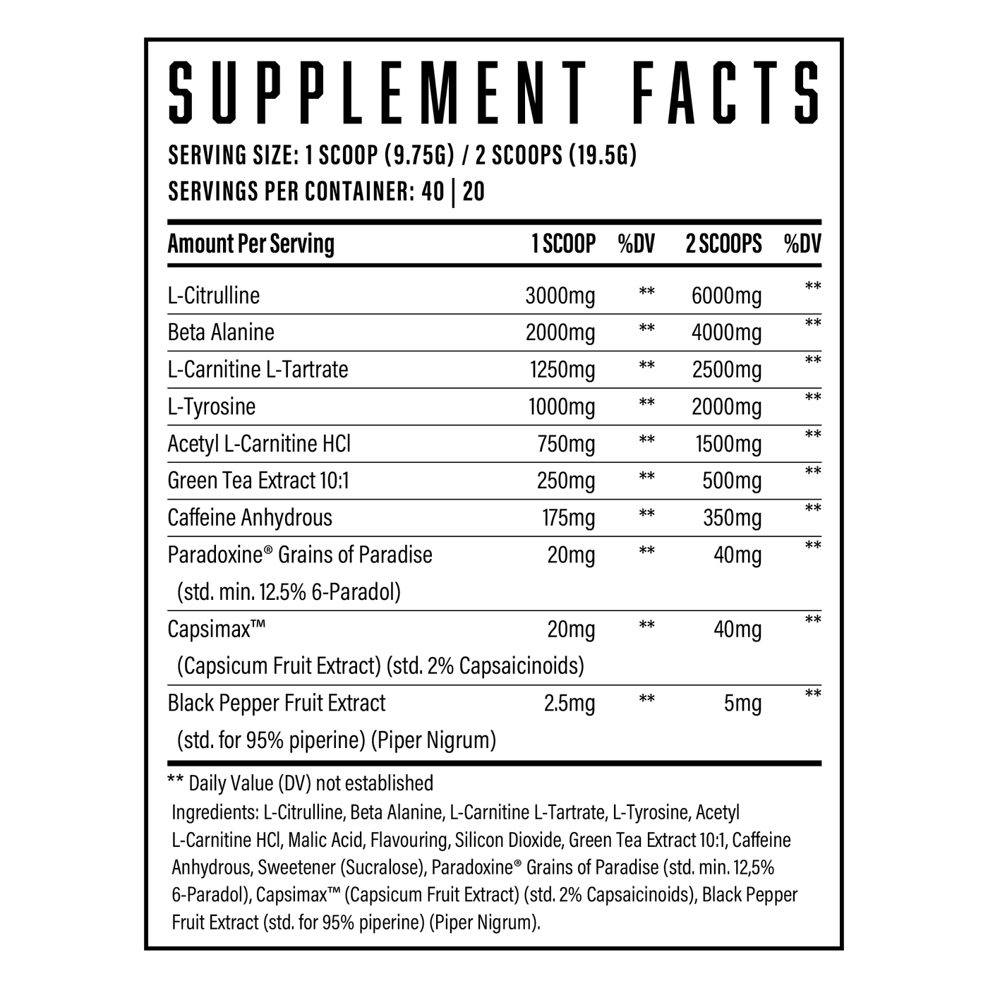 Supplement Facts